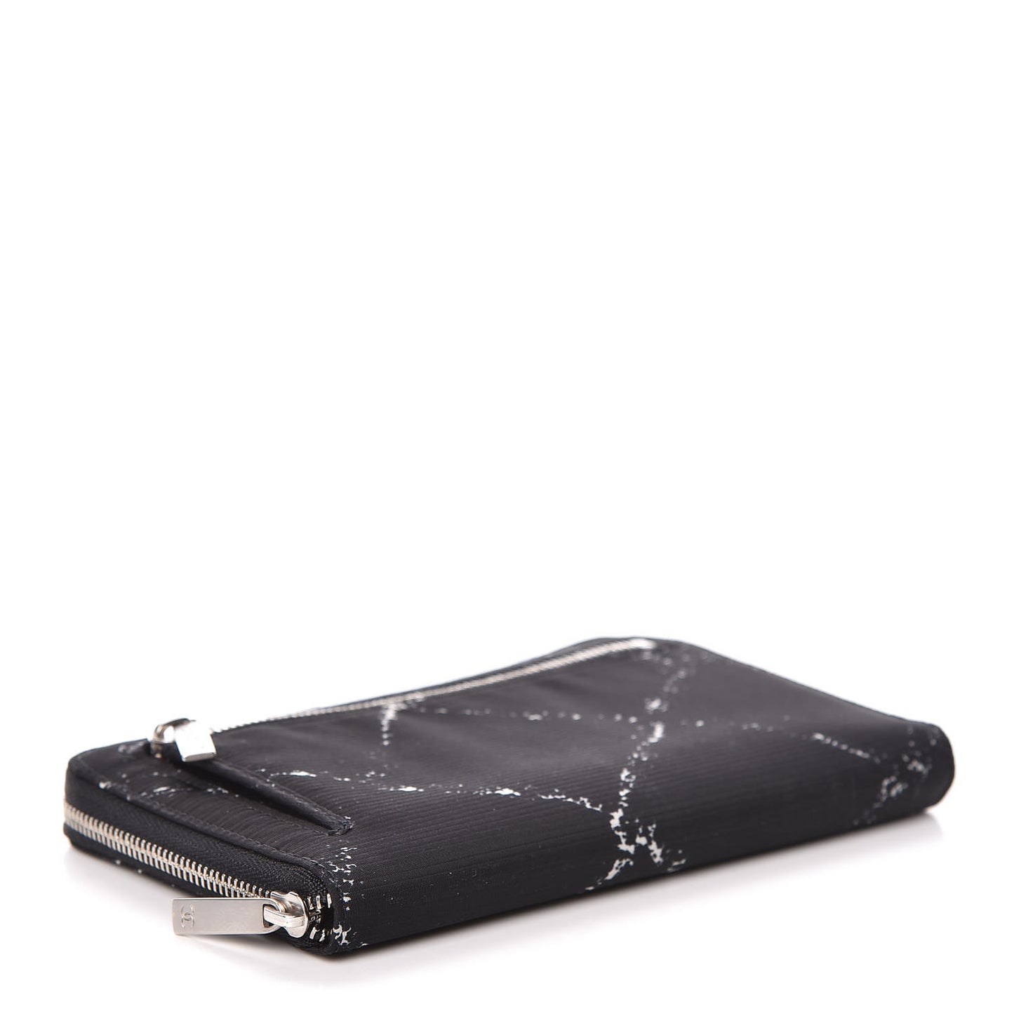 Nylon Travel Zip Wallet Black