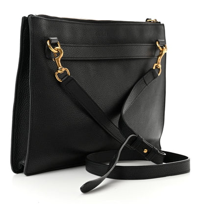 Gucci Calfskin Kingsnake Print Messenger Black 3 of 13