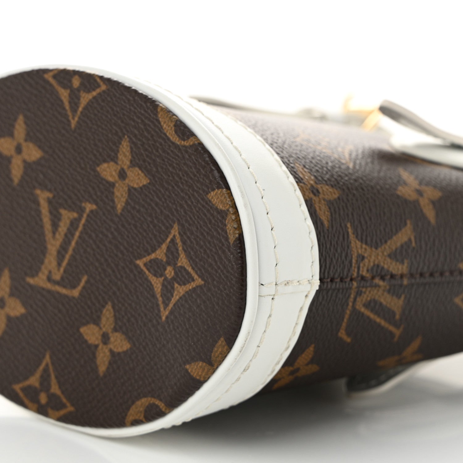 Louis Vuitton Monogram LV Match Nano Bucket Bag White 1741127