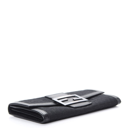 Fendi Zucchino Forever Continental Wallet Black 4 of 11