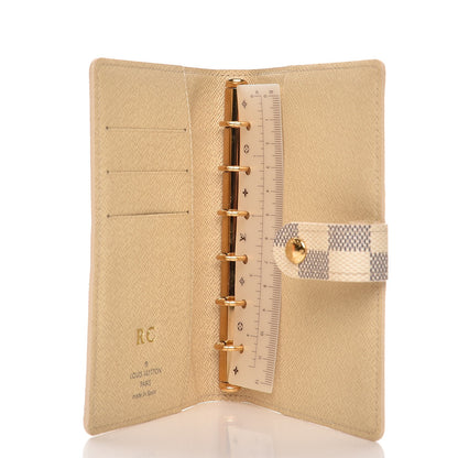 Louis Vuitton Damier Azur Small Ring Agenda Cover 5 of 7