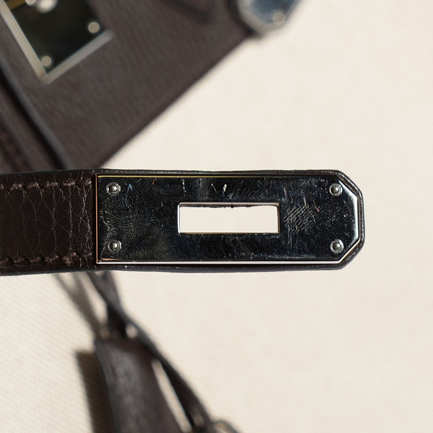 Toile Togo Birkin 35 Chocolate