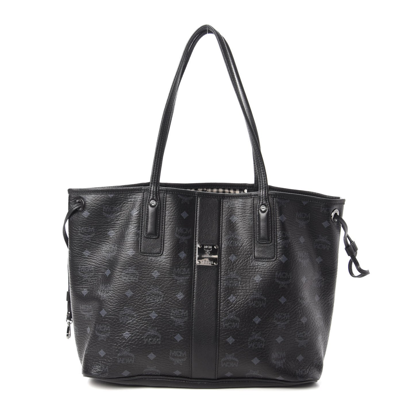 Visetos Medium Liz Reversible Shopper Tote Black
