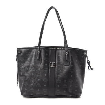 MCM Visetos Medium Liz Reversible Shopper Tote Black 1 of 16
