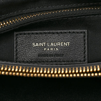 Saint Laurent Calfskin Y Quilted Monogram Medium Loulou Chain Satchel Storm 7 of 11