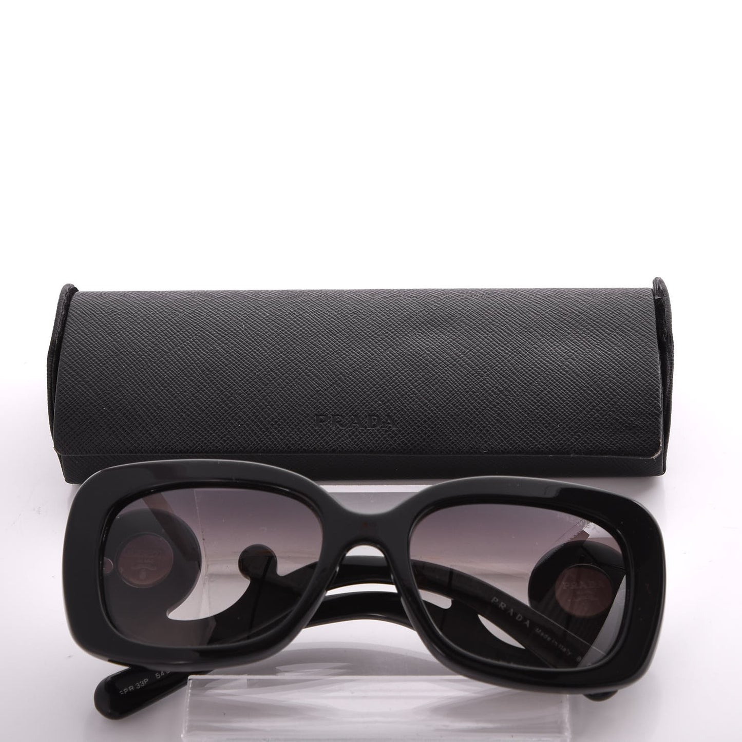 Crystal Ornate Square Baroque Sunglasses SPR 33P Black