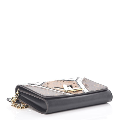 Louis Vuitton Veau Satin Monogram Twist Chain Wallet 4 of 9