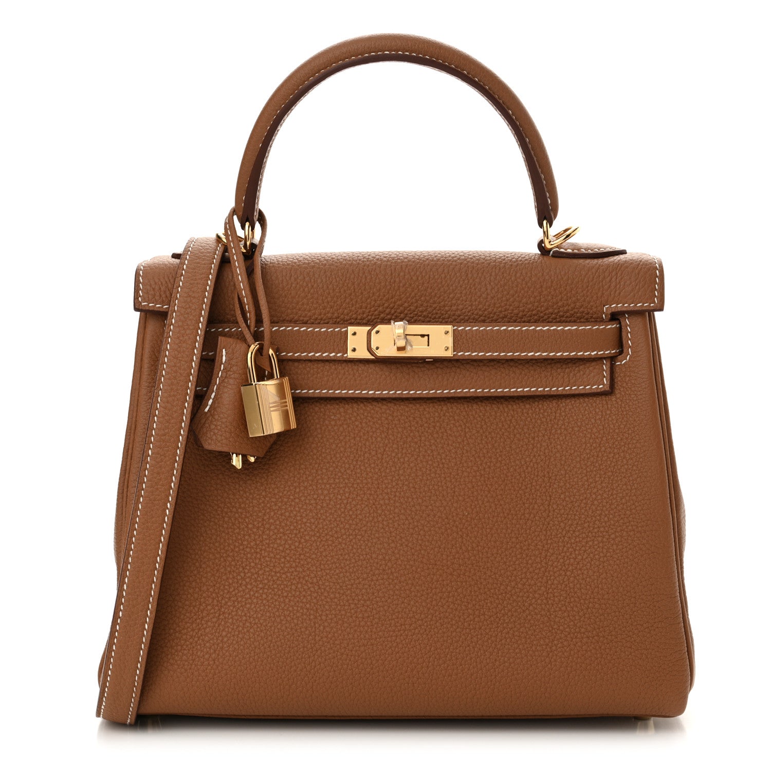 Hermes Togo Kelly Retourne 25 Gold 1 of 11