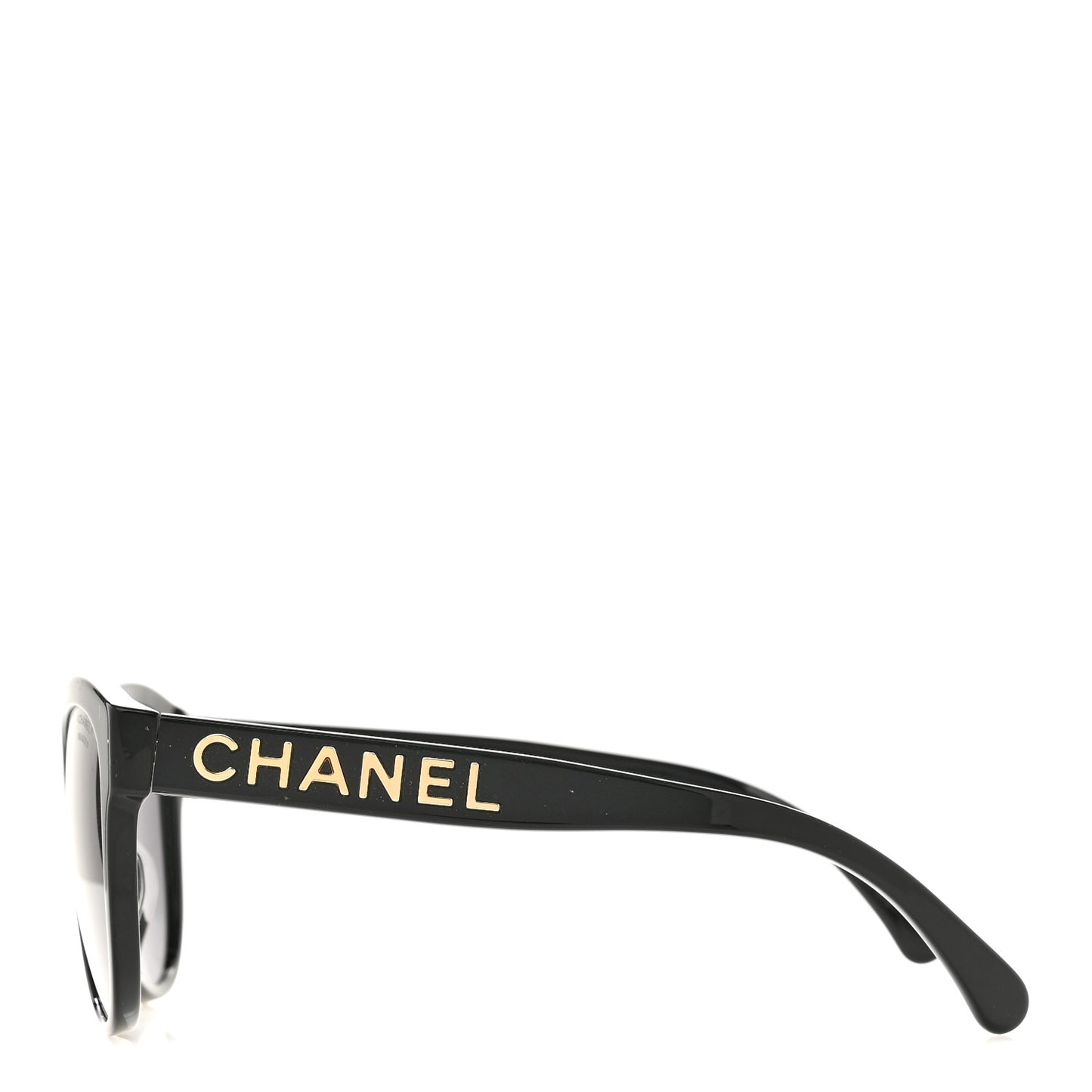Acetate Pantos Logo Polarized Sunglasses 5458-A Black