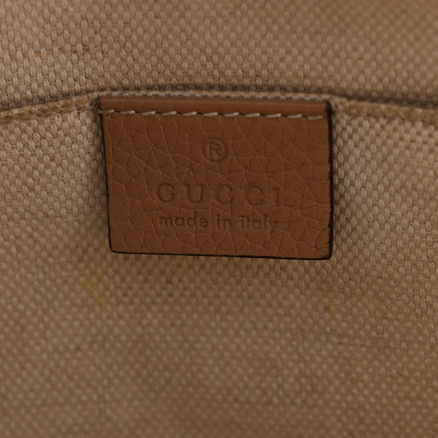 Gucci Pebbled Calfskin Small Soho Disco Bag Camelia 6 of 14
