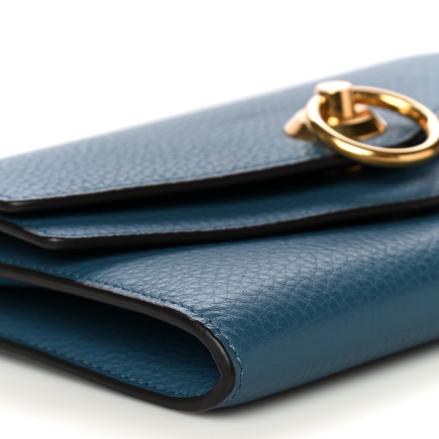 Mulberry Small Classic Grain Medium Harlow Wallet Steel Blue 8 of 12