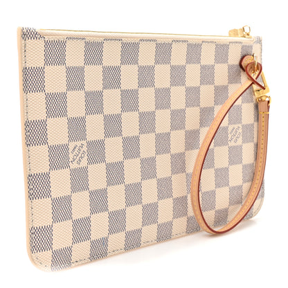 Louis Vuitton Damier Azur Neverfull MM GM Pochette 3 of 6