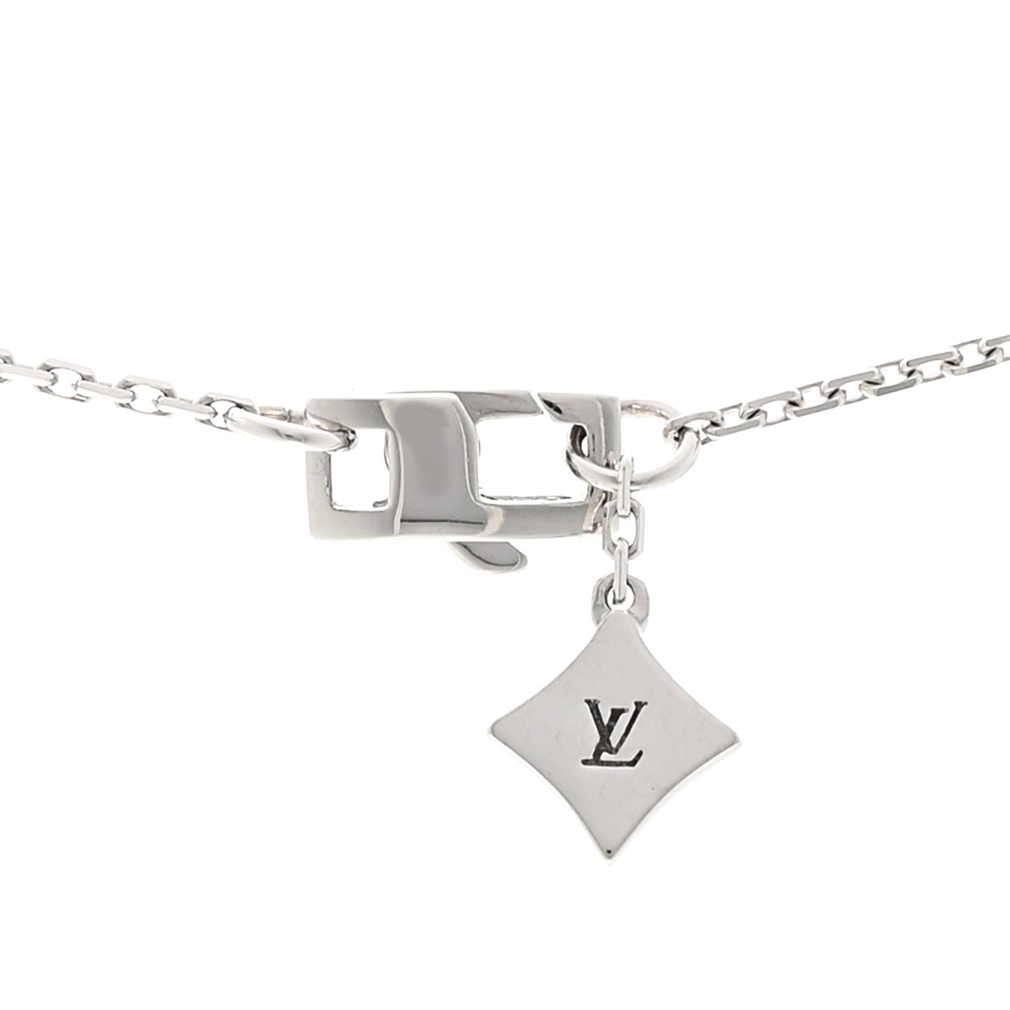 18K White Gold Diamond Les Ardentes Pendant Necklace