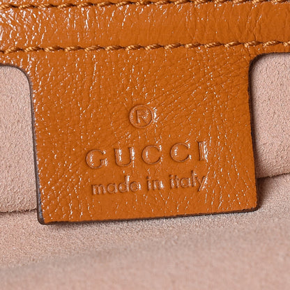 Gucci Azalea Calfskin Matelasse Large GG Marmont Slim Tote Cognac 6 of 7