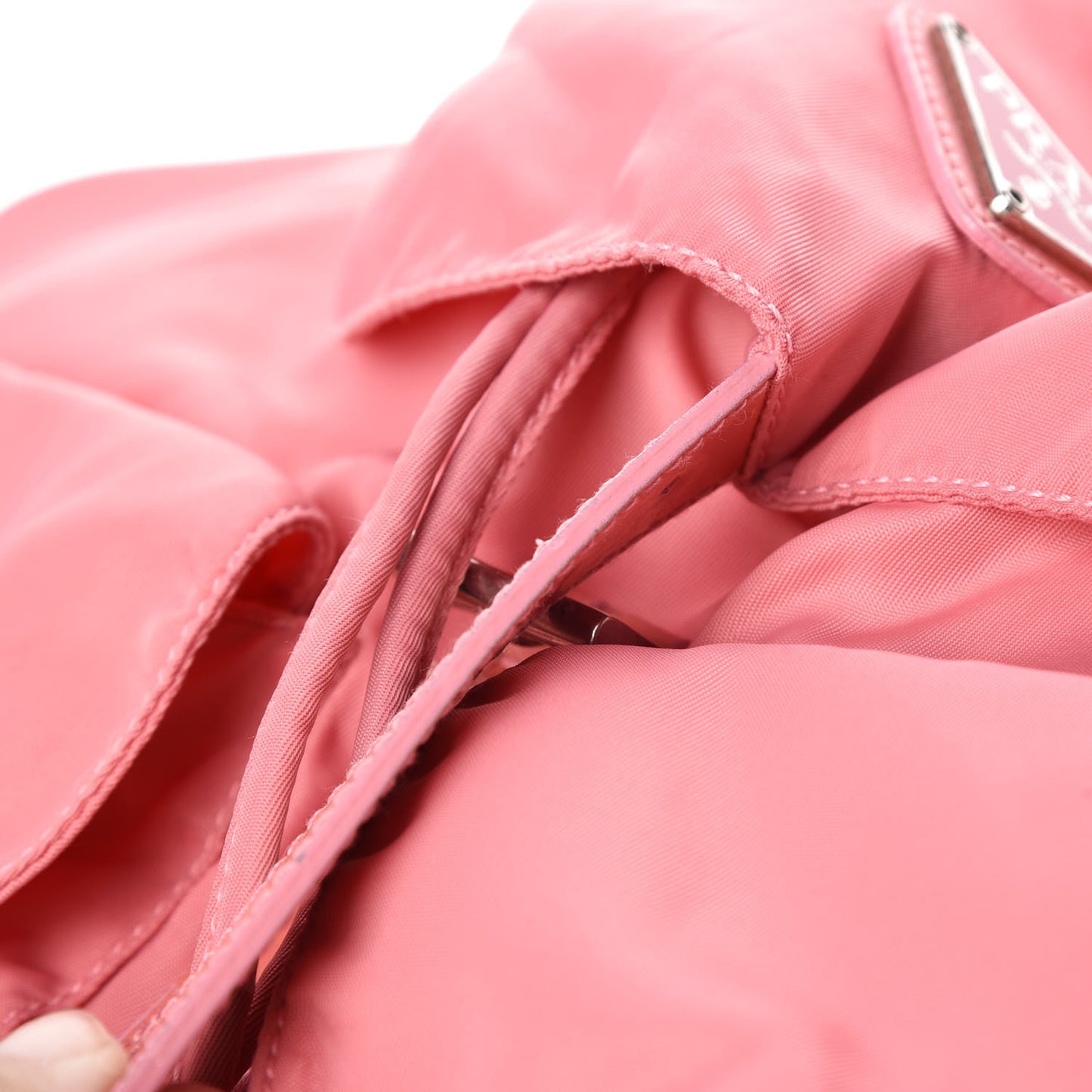 Nylon Vela Medium Backpack Pink