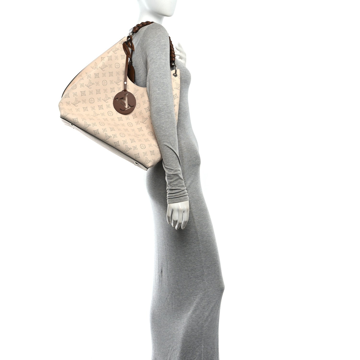 Louis Vuitton Mahina Carmel Hobo Creme 2 of 9