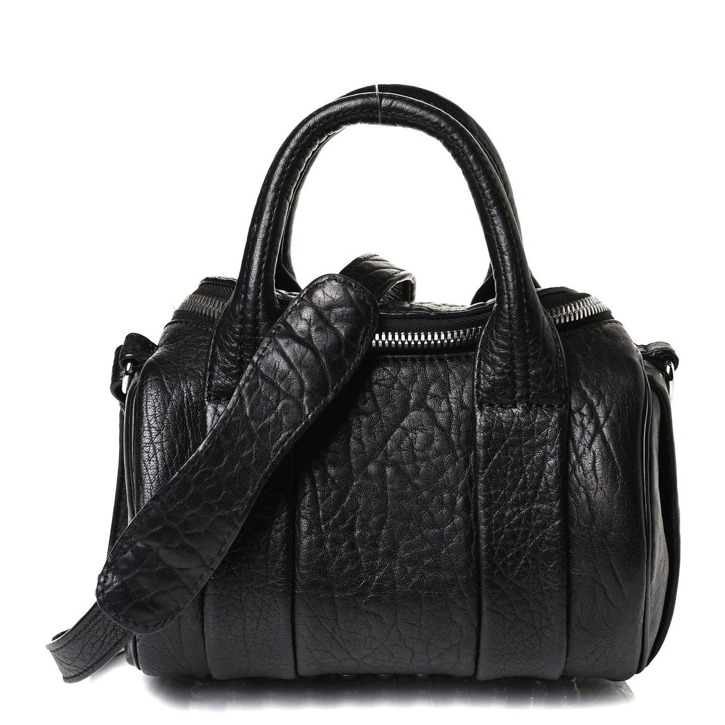 Pebbled Lambskin Mini Rockie Black Rhodium Hardware