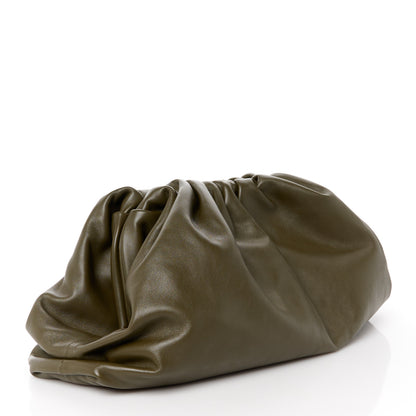 Bottega Veneta Smooth Butter Calf The Pouch Oversized Clutch Mud 3 of 11