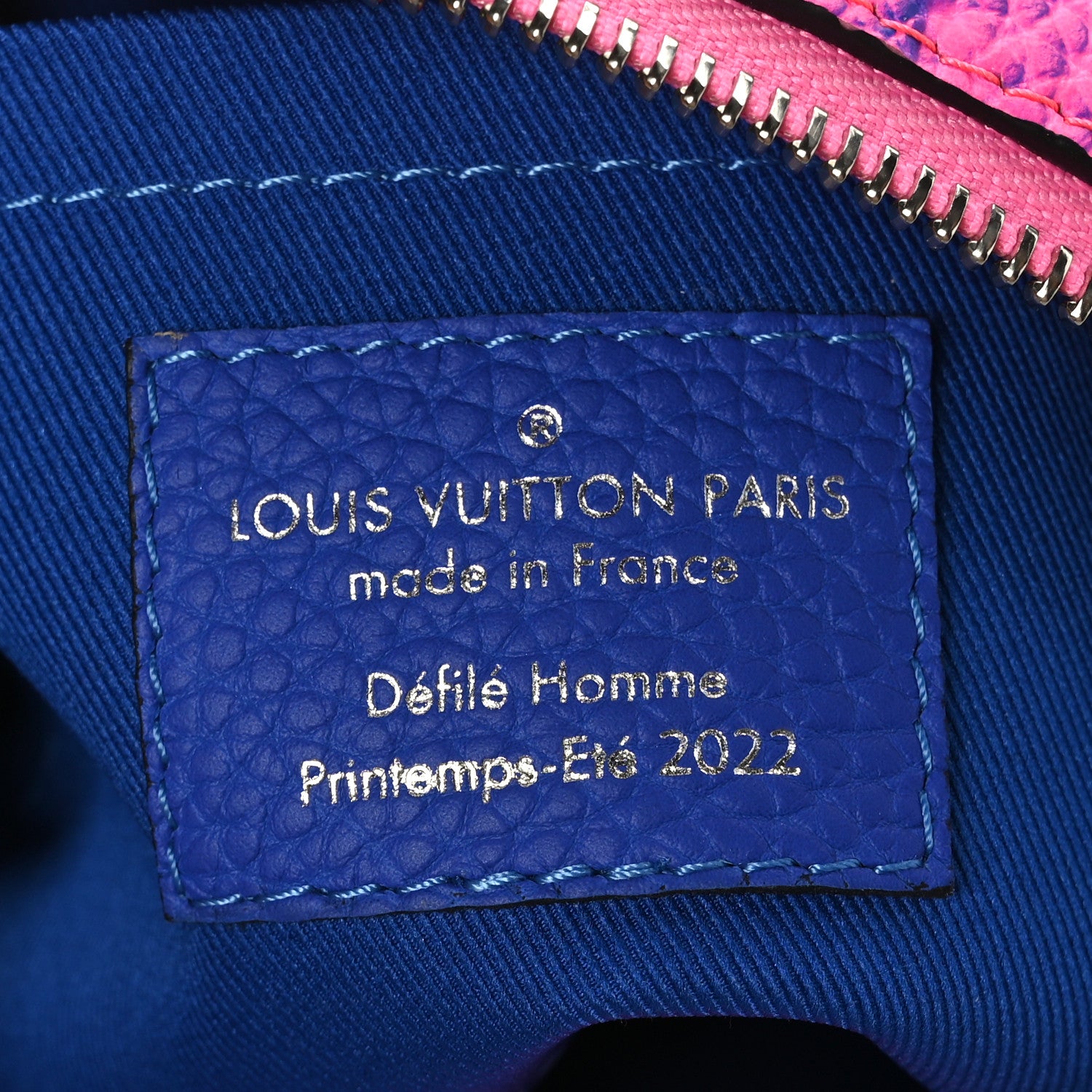 Louis Vuitton Taurillon Illusion Mini Soft Trunk Bleu Rose 5 of 7