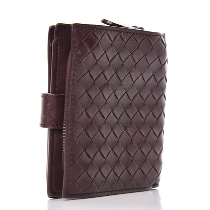 Bottega Veneta Nappa Intrecciato Mini Wallet Dark Barolo 3 of 11