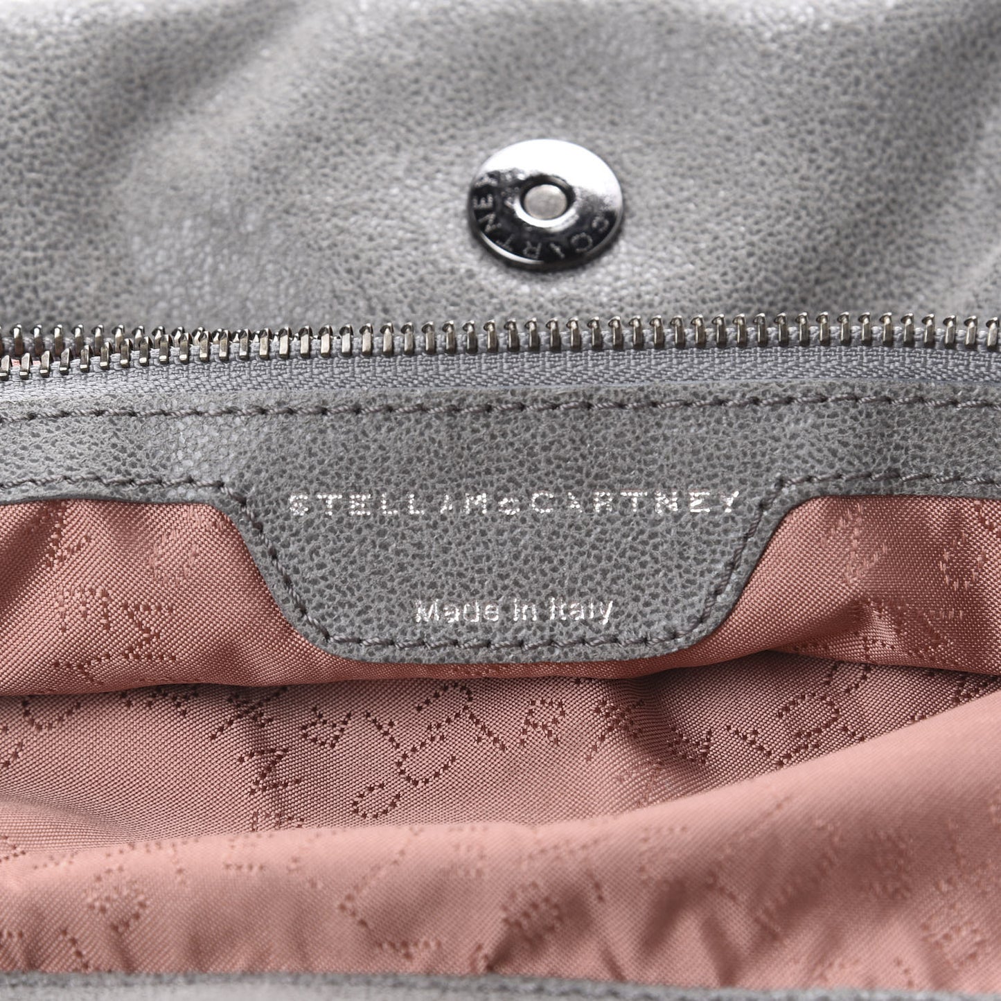 Shaggy Deer Falabella Fold Over Tote Grey