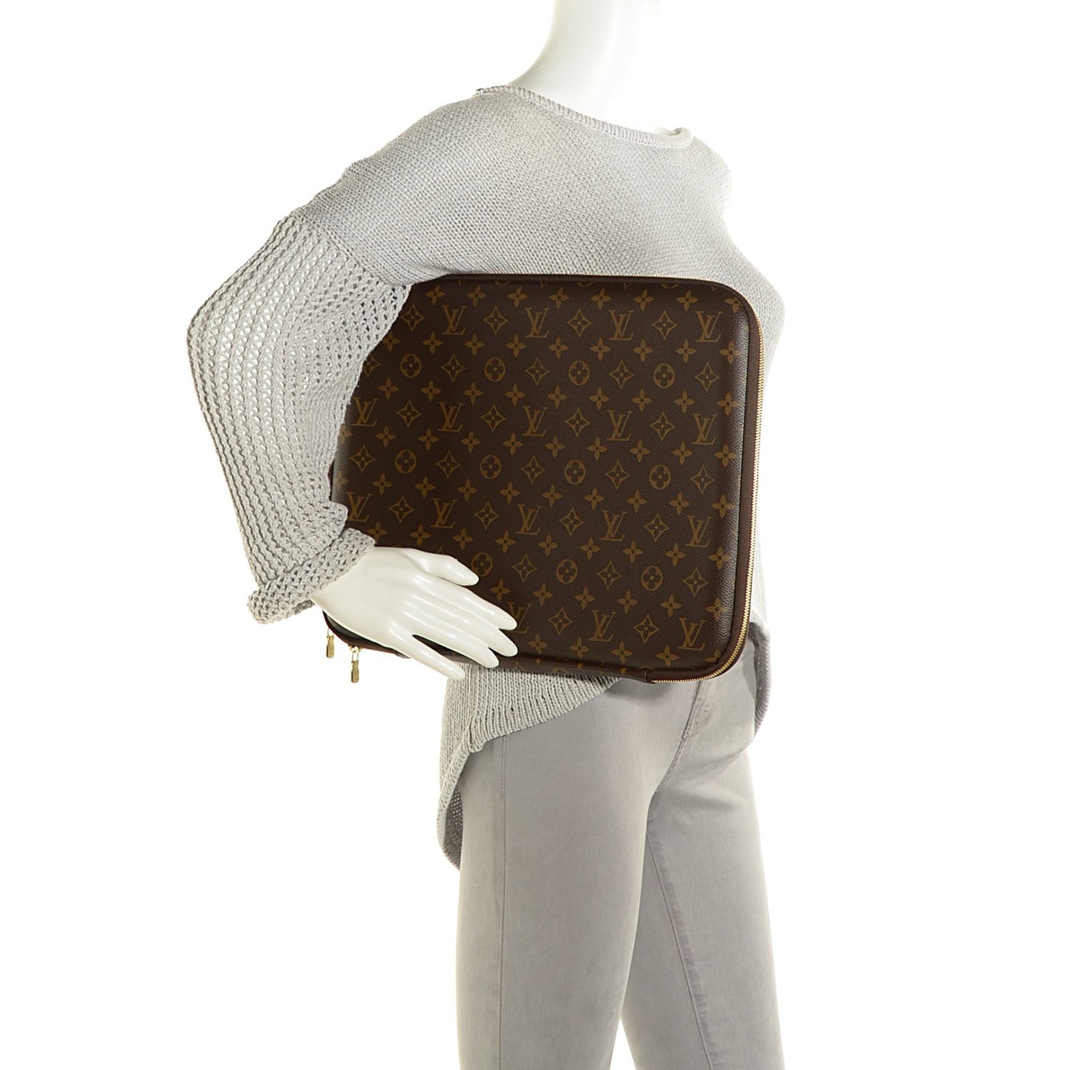 Louis Vuitton Monogram 15 inch Laptop Sleeve 2 of 8