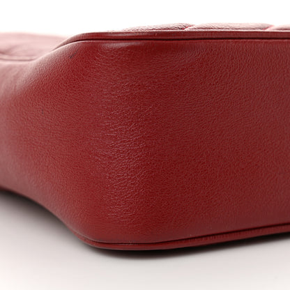 Gucci Azalea Calfskin Matelasse Diagonal Tall GG Marmont Crossbody Bag Romantic Cerise 9 of 13