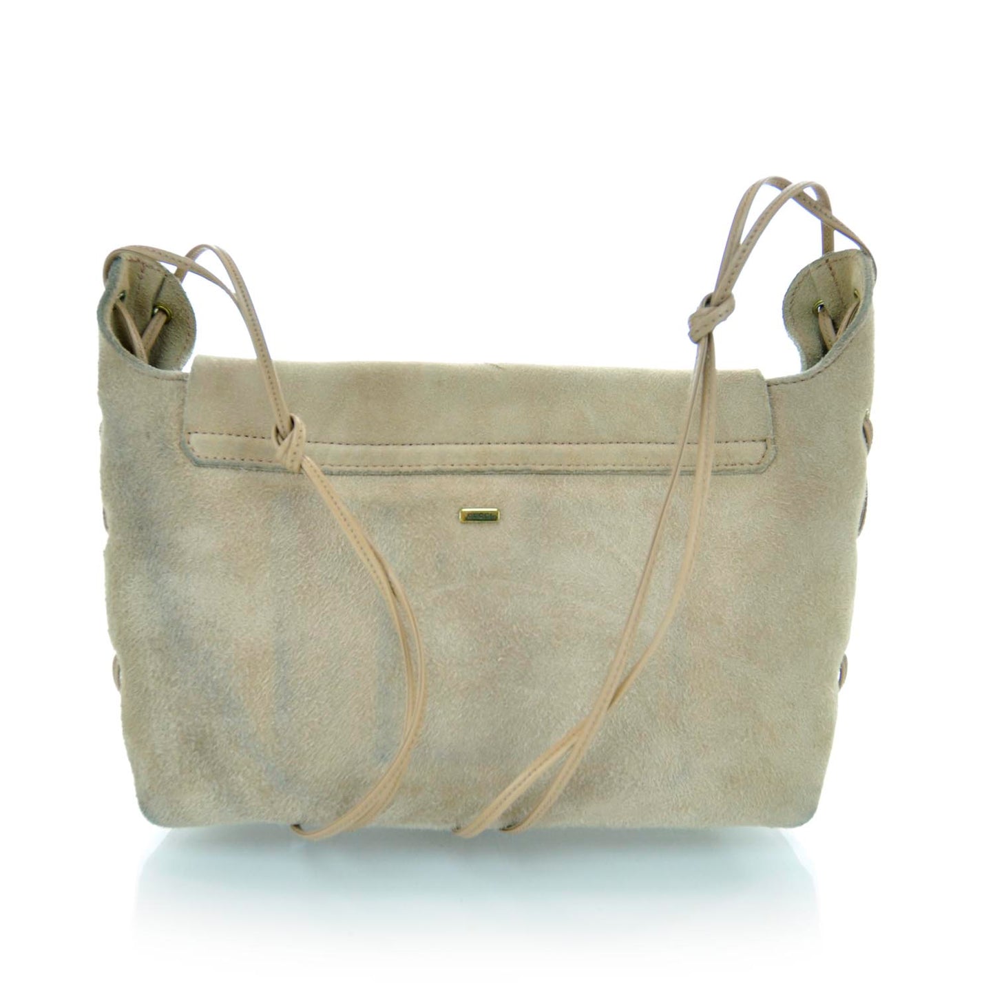Suede Heart Shoulder Bag