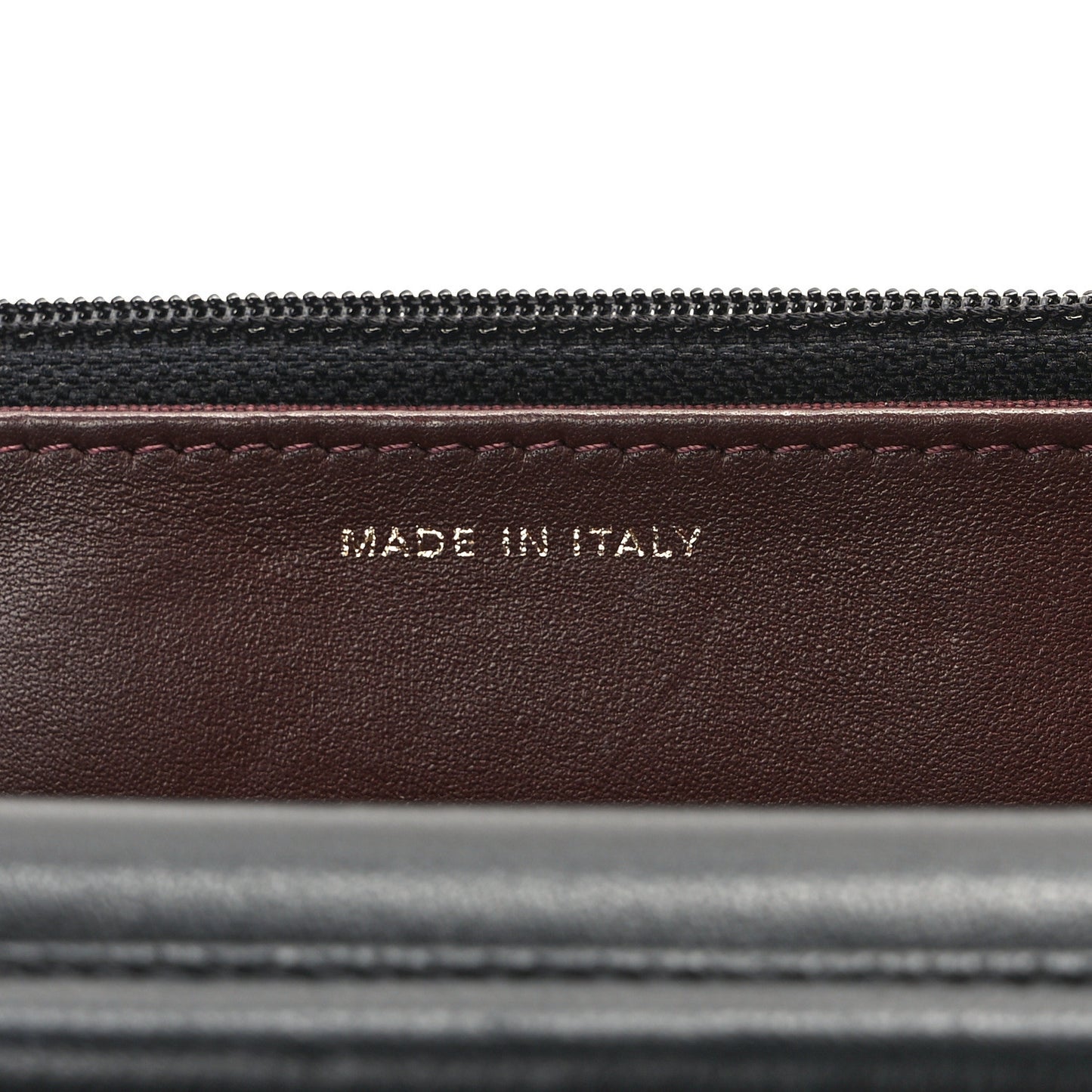 Lambskin Quilted Wallet On Chain WOC Black
