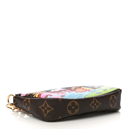Louis Vuitton Monogram 2021 Christmas Animation Japanese Garden Mini Pochette Accessories Wisteria Pink 4 of 11