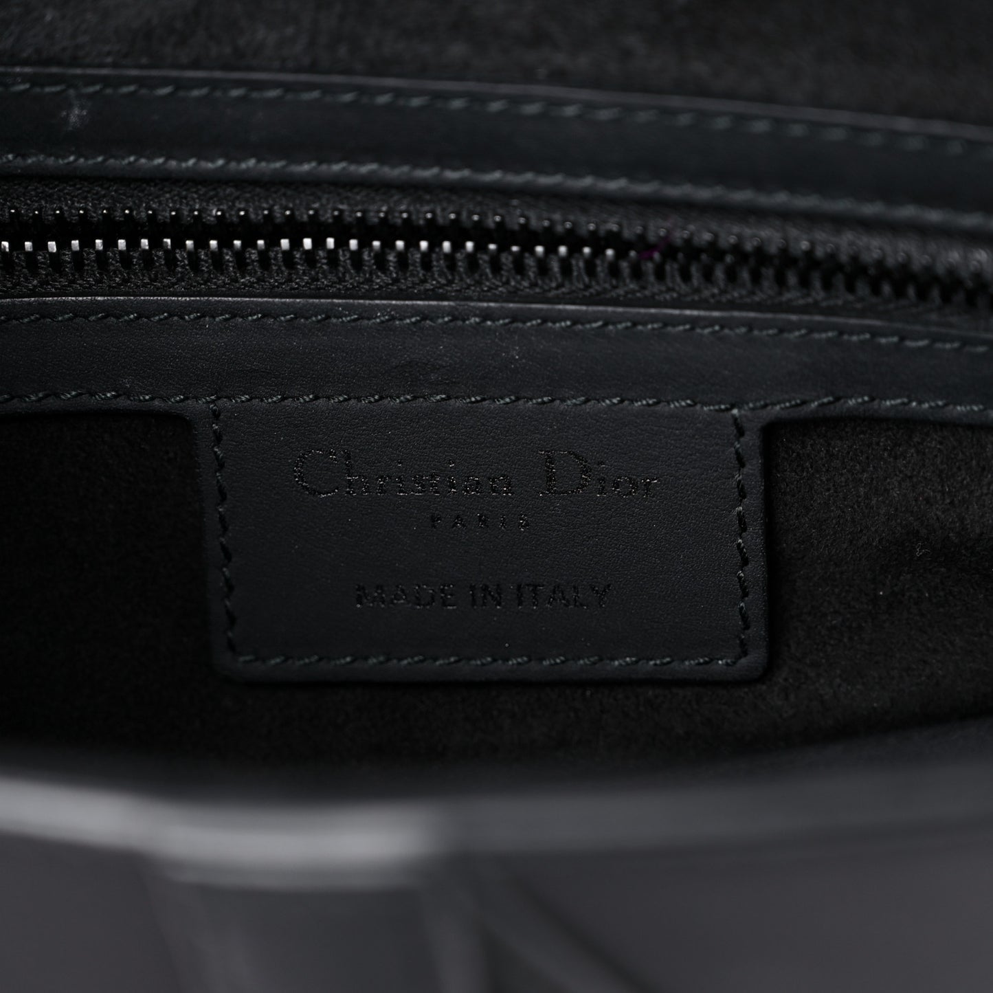 Ultra Matte Calfskin Saddle Bag Black