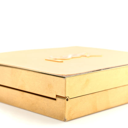 Saint Laurent Plexiglass Monogram Minaudiere Tuxedo Box Clutch Pale Sun Oro Antico 8 of 8