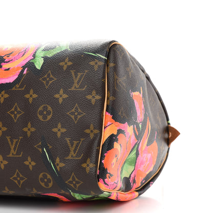 Louis Vuitton Monogram Roses Speedy 30 9 of 12
