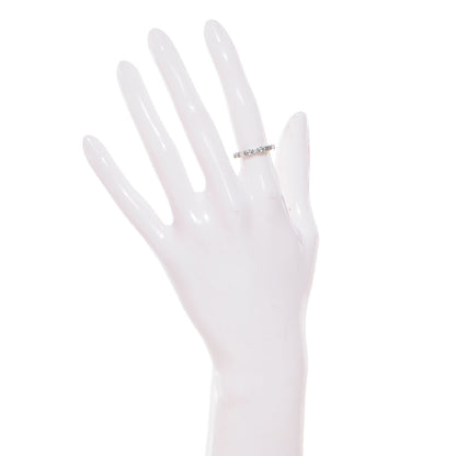 Tiffany Platinum Diamond Round and Baguette Band Ring 5 2 of 4