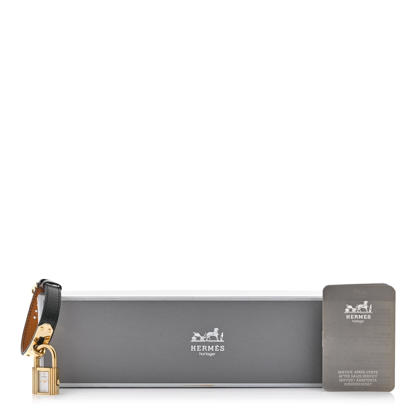 Stainless Steel Epsom 20mm Kelly Cadena Quartz Watch Noir