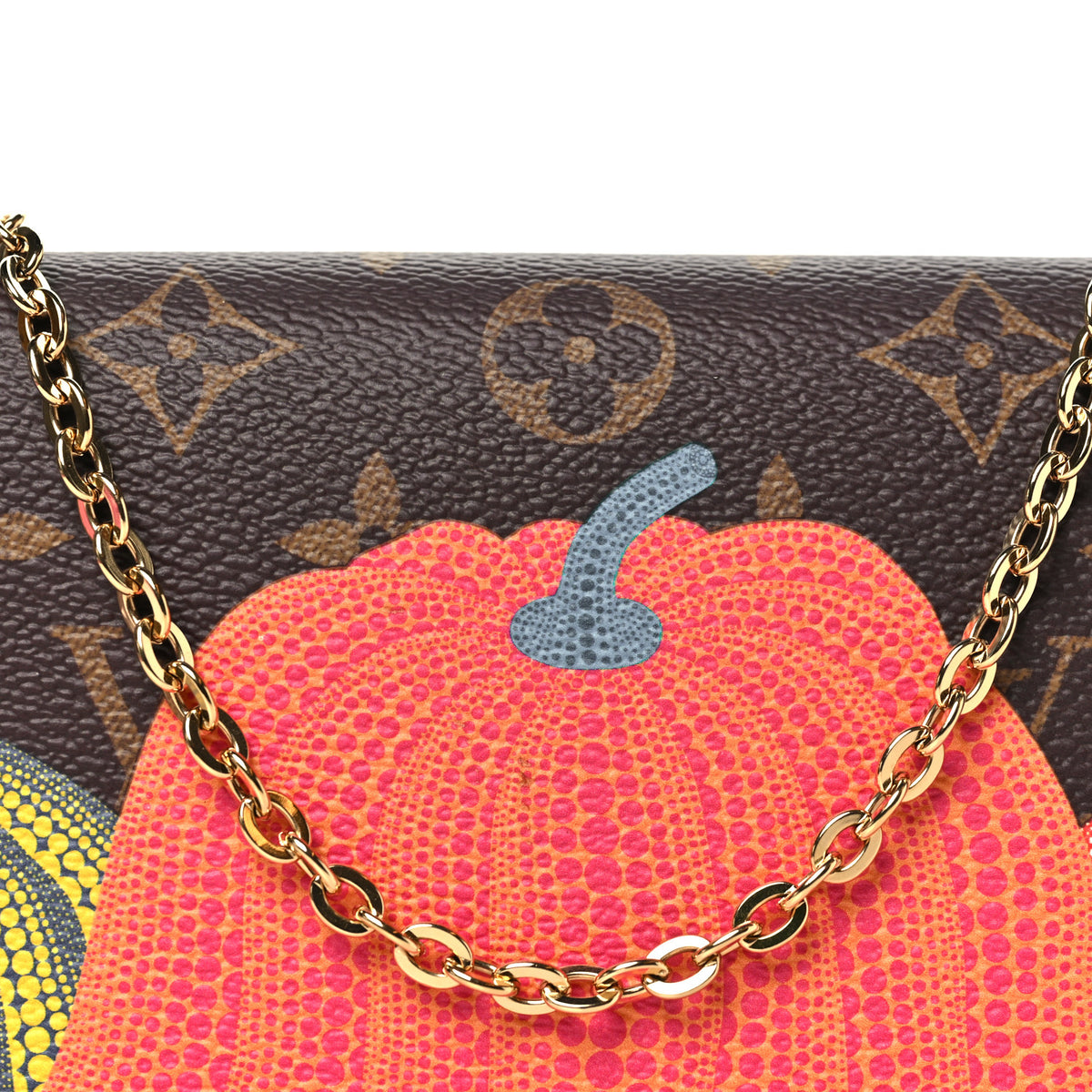 LV X YK Monogram Pumpkins Pochette Felicie