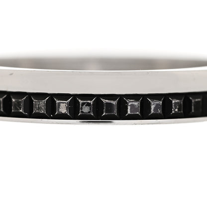 Boucheron 18K White Gold PVD Quatre Black Edition Wedding Band Ring 63 10.25 8 of 9