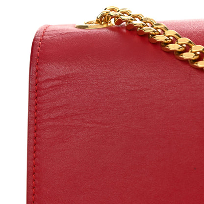 Saint Laurent Smooth Calfskin Medium Classic Monogram Kate Tassel Satchel Lipstick Red 12 of 12