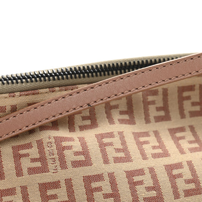 Fendi Zucchino Vitello Pochette Beige Bruciato Bois de Rose 14 of 15