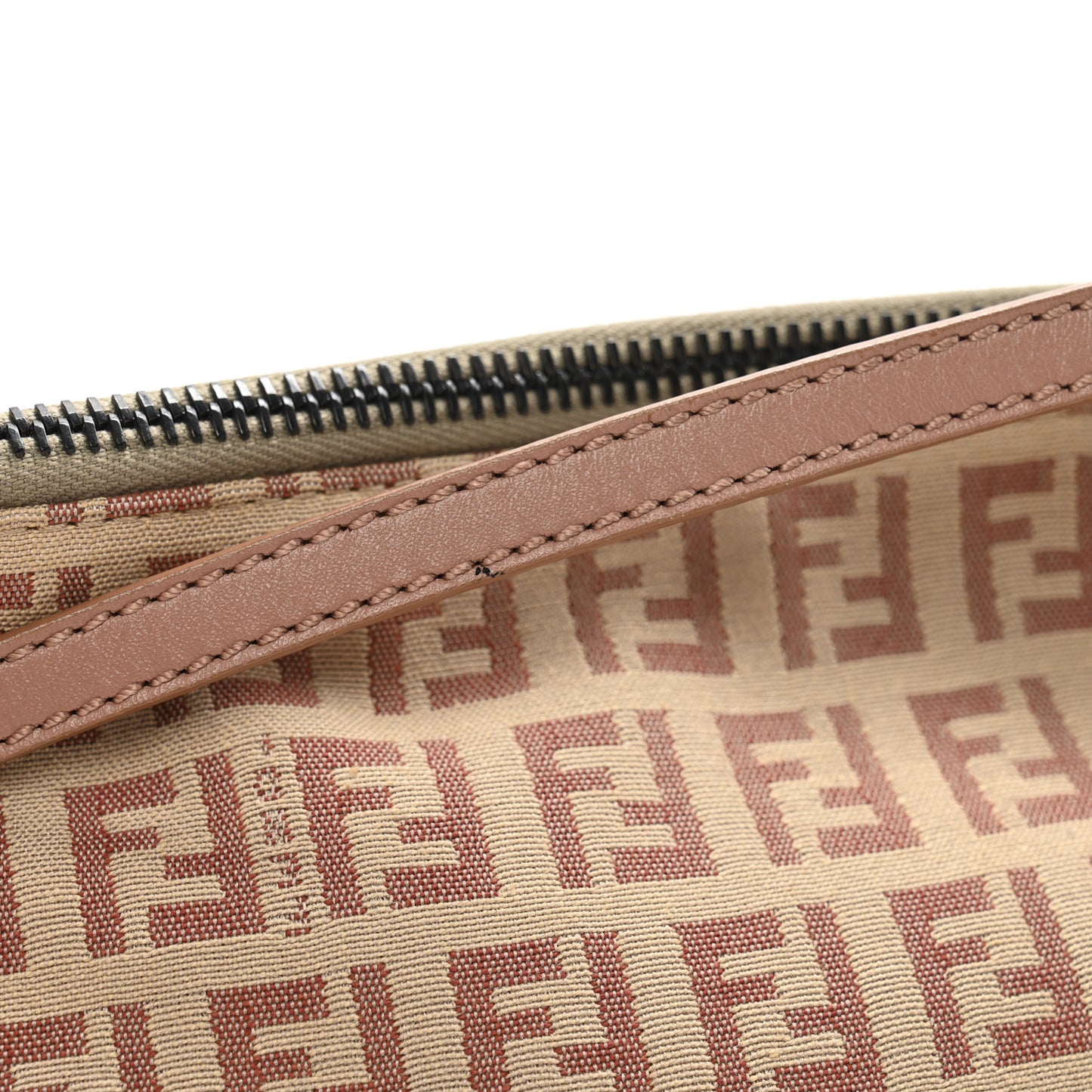 Zucchino Vitello Pochette Beige Bruciato Bois de Rose