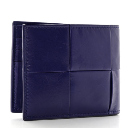 Bottega Veneta Calfskin Maxi Intrecciato Bi-Fold Wallet Plum 3 of 7