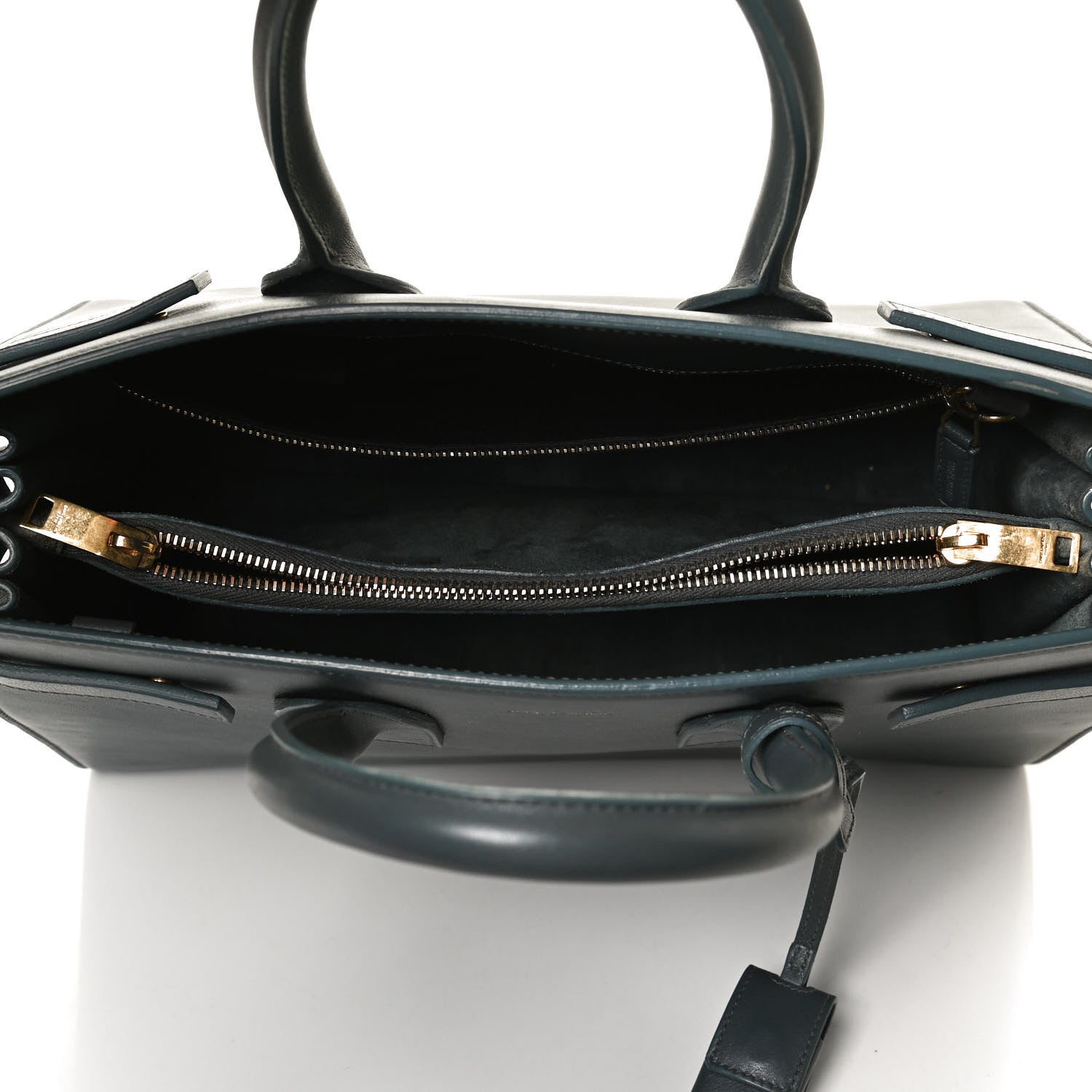 Saint Laurent Calfskin Small Sac De Jour Dark Green 4 of 10