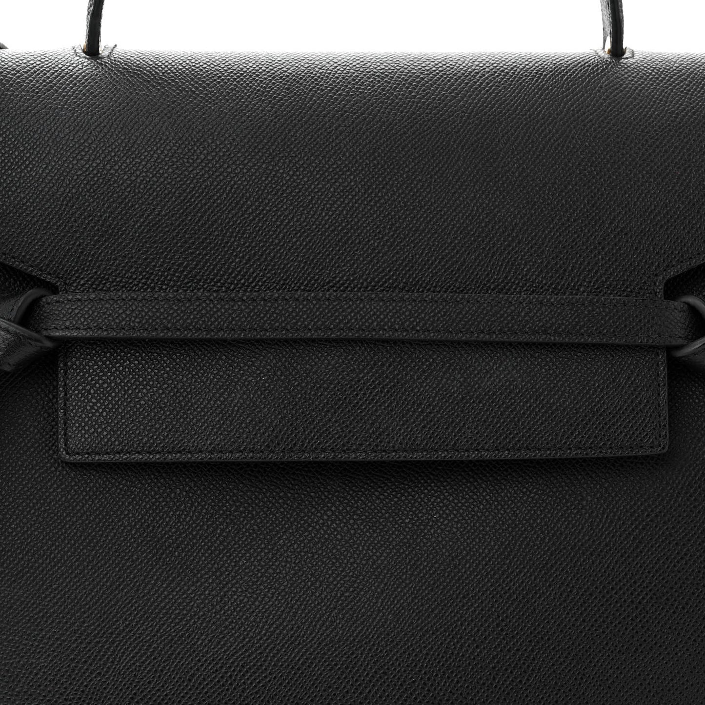 Grained Calfskin Mini Belt Bag Black