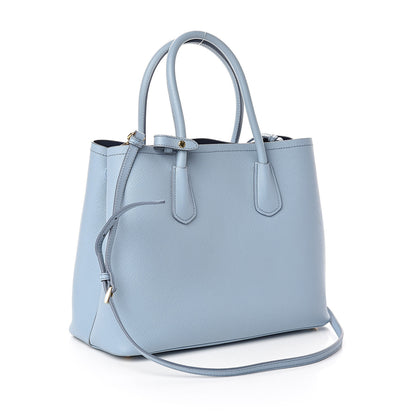 Prada Saffiano Cuir Medium Double Bag Astrale Blue 3 of 8