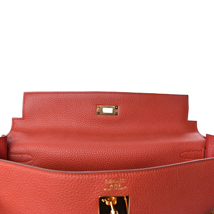 Hermes Togo Kelly Retourne 35 Vermillion 12 of 41