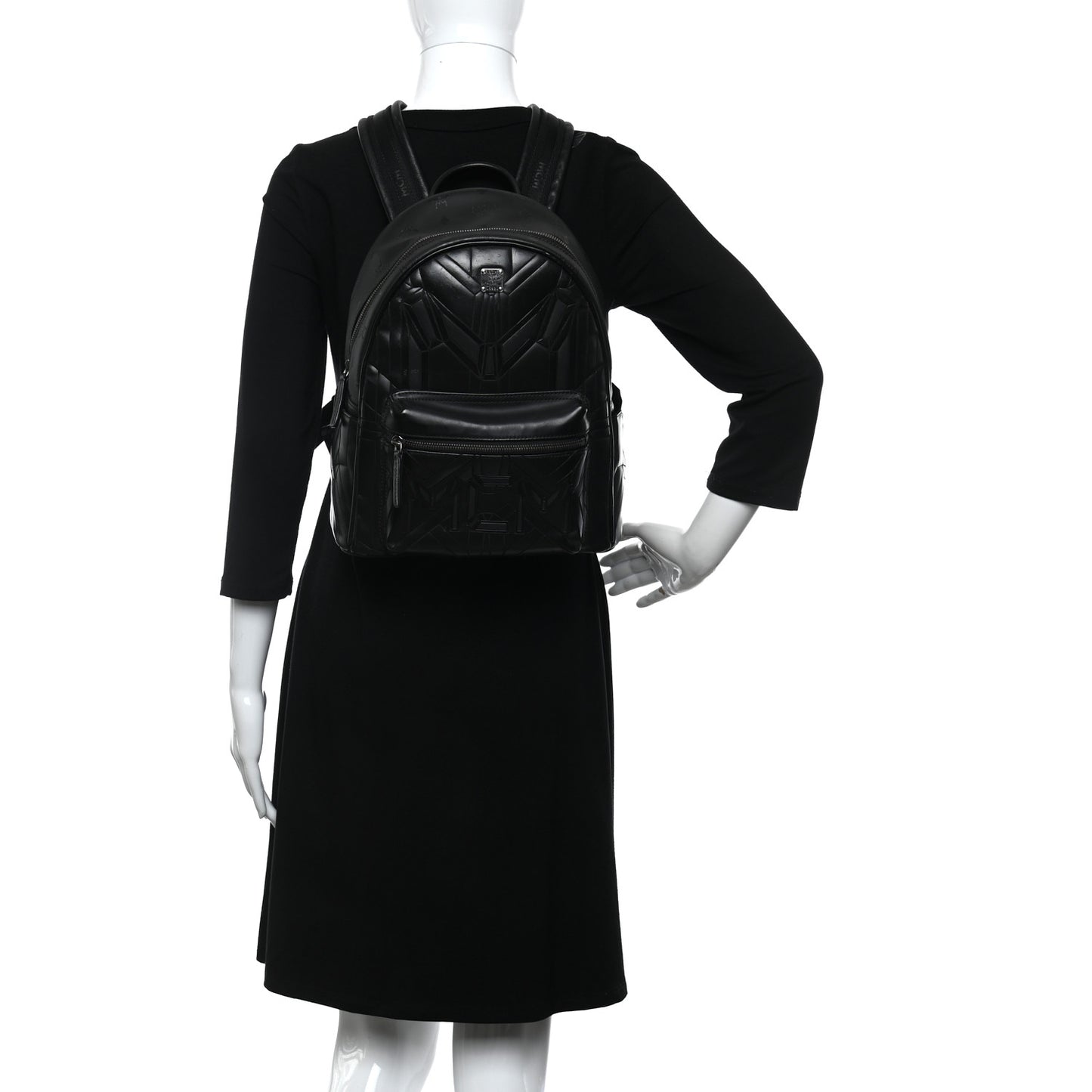 Calfskin Small Bionic Backpack Black