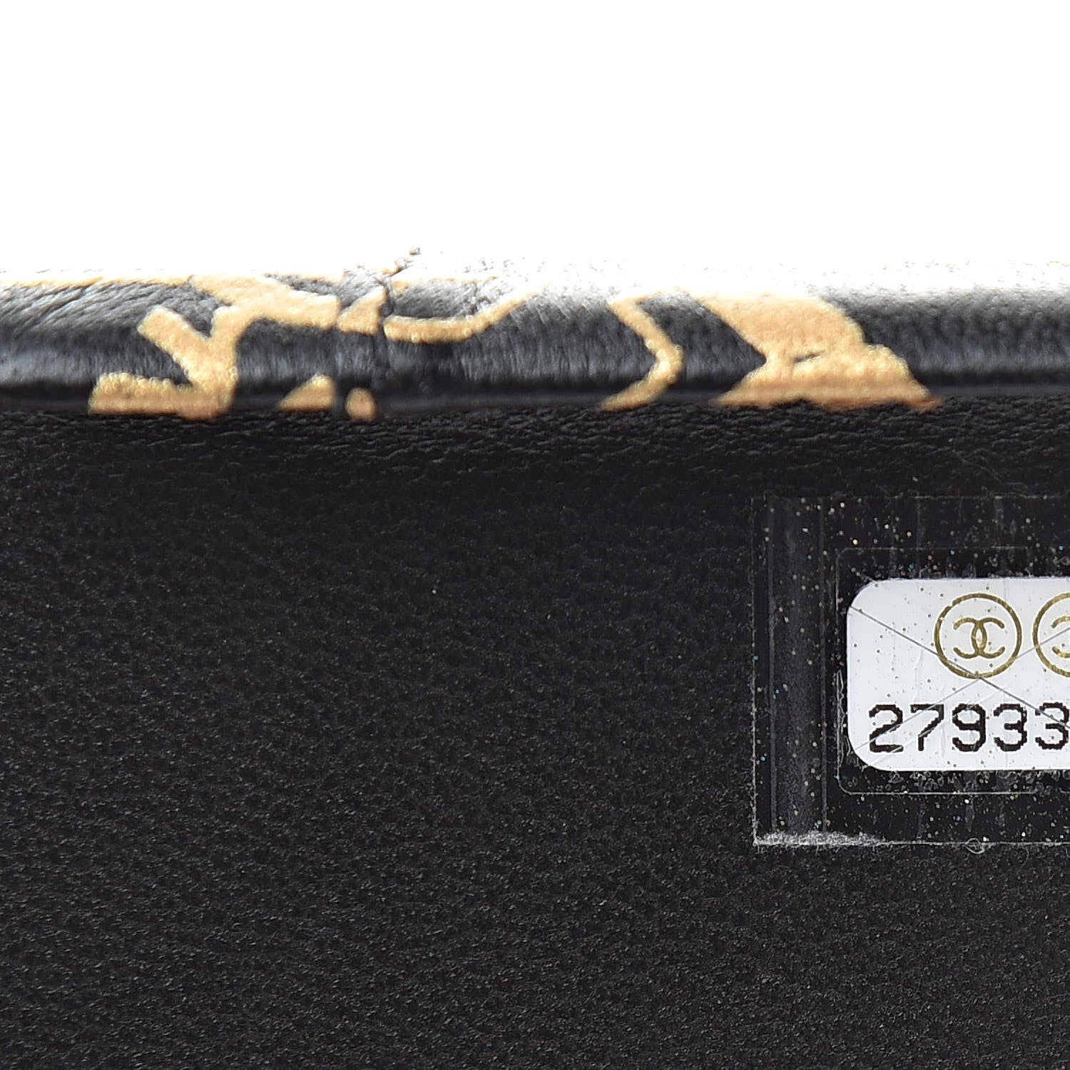 Chanel Lambskin Quilted iPhone X Coco Tech Egyptian Graffiti Case Black Gold 7 of 7