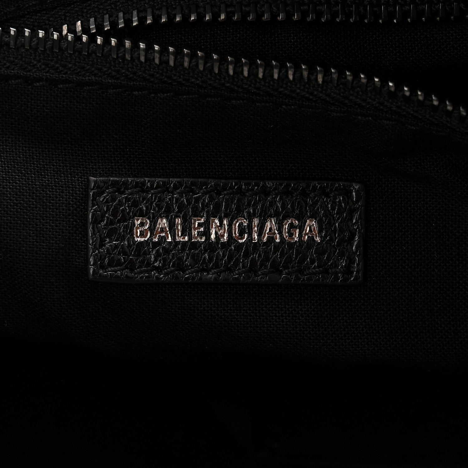 Balenciaga Shiny Grained Goatskin Black Metallic Edge City Black 7 of 11