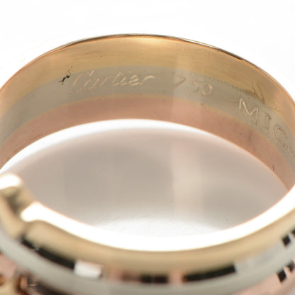 Cartier 18K Pink Yellow White Gold C De Ring 49 4.75 4 of 6