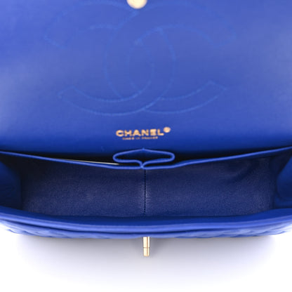 Chanel Lambskin Quilted Jumbo Double Flap Blue 5 of 10